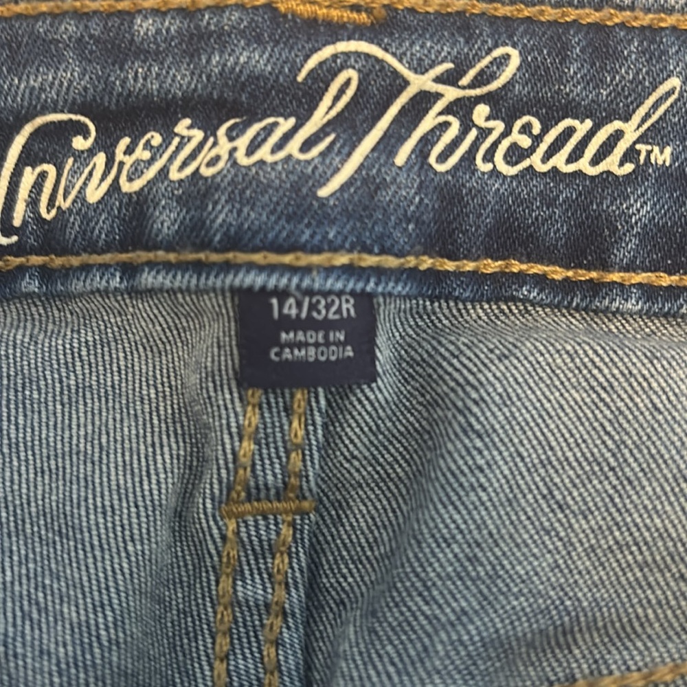 Patchwork Denim Crop Jeans Universal Thread - Picture 5 of 5